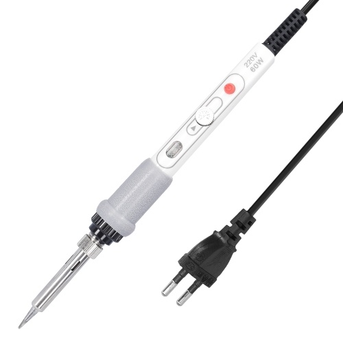 

60W Portable Handheld Professional Electric Soldering Iron Pen Type 200~450℃ Temperature Adjustable Electric Iron with Switch Button Home Household DIY Utility Tool