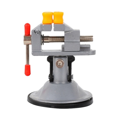 

Mini Suction Vise Clamp Bench Clamp Universal Table Vise Vacuum Base 360 Degrees Swiveling for DIY Sculpture Craft Carving