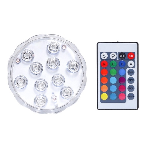 

IP68 Waterproof Multi Color Submersible LED Light Underwater RGB Night Lamp Party Wedding Christmas Decoration Light