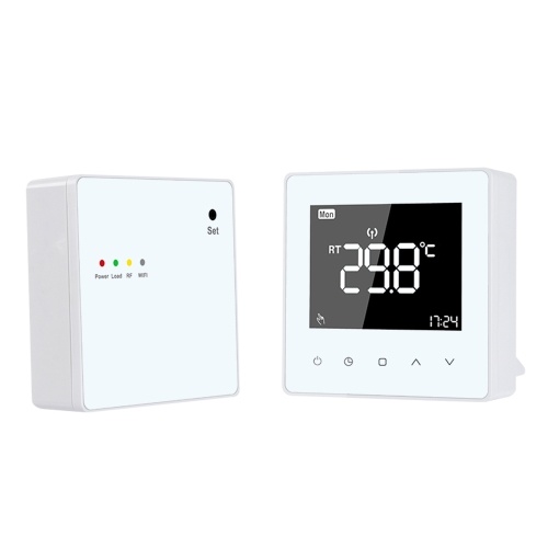 Centre et récepteur de contrôleur de température numérique du thermostat intelligent 3A avec écran tactile LCD