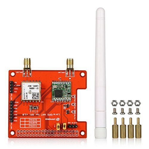 868MHz Lora/GPS_HAT Wireless Expansion Board Kit Compatible with Raspberry PI Built-in Temperature Sensors Low Battery Indicator Support DGPS SBAS SDK Commands