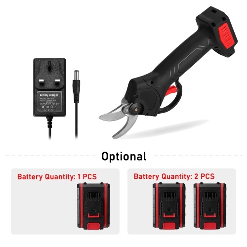 

21V Portable Handheld Cordless Electric Pruning Shears with Carry Case Rechargeable 1200mAh Lithium Battery & Charger Powered Tree Branch Pruner Garden Clippers 30mm Cutting Diameter