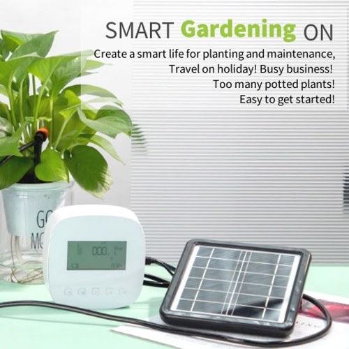 

Tuya WiFi Intelligent Dual Pump System 550ml/min Automatic Watering Machine Tool Set with Solar Panel