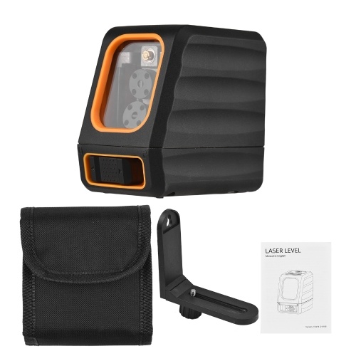 Cross Line Laser Level with Bracket 30M/ 98FT Self Leveling Horizontal and Vertical Green Beam Laser Line Marker 10 Levels Brightness 4 Working Modes