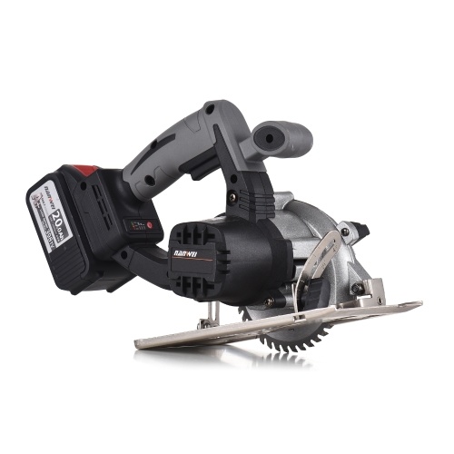 NANWEI 21V Cordless Brushless Circular Saw 7800RPM 4.0Ah Battery Fast Charger 45 Degree Adjustable Bevel Cutting with 110mm Blade Electric Circular Saw Woodworking Tool
