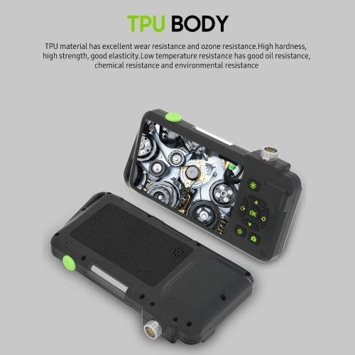 Industrial Endoscope with 4.5-inch IPS Color Display 1080P Photos Videos Snake Camera with 6 LED Lights Borescope IP67 Waterproof 2 Million Pixels Inspection Camera with TF Card Slot for Maintenance