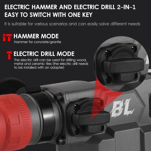 

NANWEI 21V Cordless Industrial Brushless Lithium Hammer 4.0Ah Lithium Electric Hammer