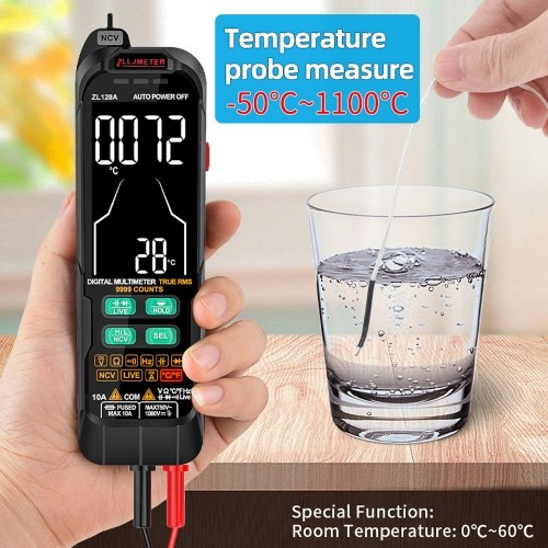 Digital Multimeter Professional Tester Meter Alternating Current Direct Current Voltage Multimetro True RMS Capacitance Temp Detector Multitester 
