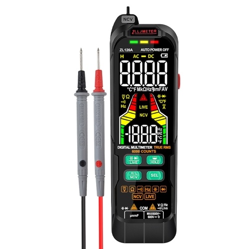Digital Multimeter Professional Tester Meter Alternating Current Direct Current Voltage Multimetro True RMS Capacitance Temp Detector Multitester 