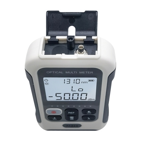 Portable 3 in 1 Optical Power Meter High Accurancy Network Tester Digital Display Optical Fiber Tester with LED Light (Type A -70 to 10dBm) 