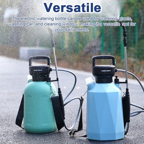 USB Rechargeable Shouldered Sprinkler Handheld Electric Sprayer Agriculture Tools Watering Can Atomizing Watering Bottle Water Sprayer Multifunctional Garden Plants Sprayer Window Cleaning Tool 