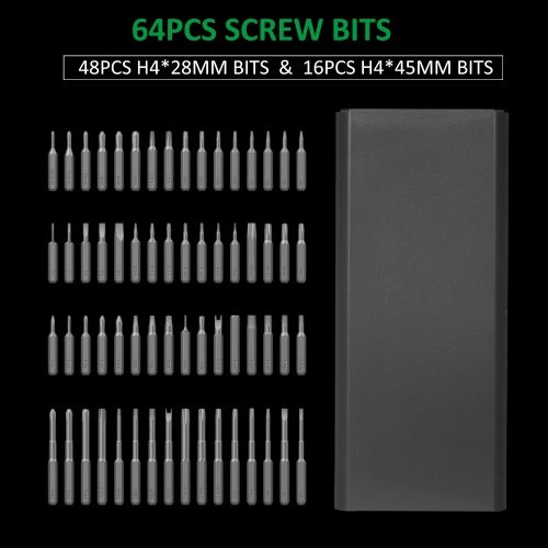 Lithium Electric Screwdriver 82 in 1 Precision Screwdriver Set Precision Hand Screwdriver Bit Set with 64 Magnetic Bits Repair Tool for Phone Laptop Camera Watch Computer White