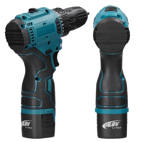 16.8V Cordless Driver Drill Household Electric Screwdriver Regulation Rotation Ways Adjustment Lithium Drill Home Improvement Power Tool 
