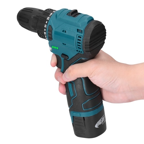 16.8V Cordless Driver Drill Household Electric Screwdriver Regulation Rotation Ways Adjustment Lithium Drill Home Improvement Power Tool 