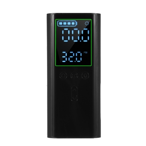 Tire Inflator Portable Air Compressor Cordless Mini Electric USB Handheld Pump for Car Motorcycle Bike Ball Inflatables Auto Shut-Off with Digital Pressure Gauge LED Light 