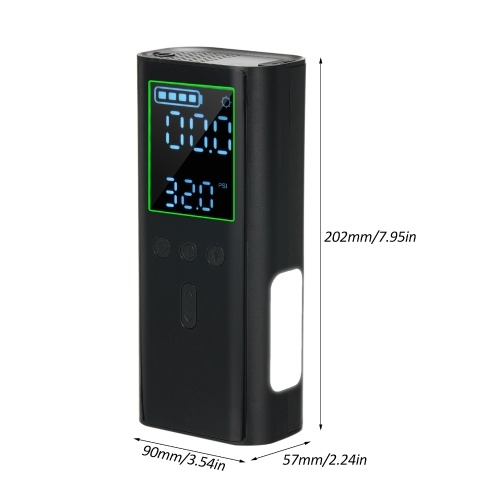 Tire Inflator Portable Air Compressor Cordless Mini Electric USB Handheld Pump for Car Motorcycle Bike Ball Inflatables Auto Shut-Off with Digital Pressure Gauge LED Light 