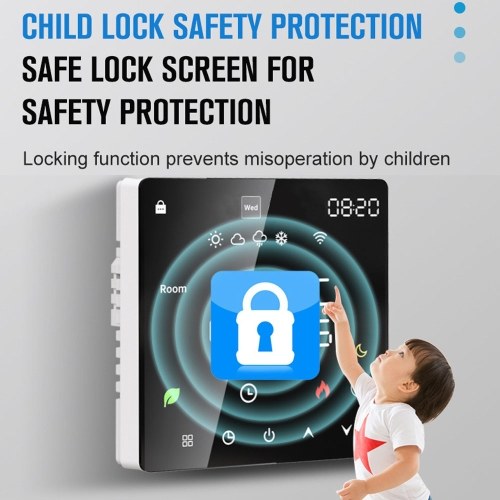 Tuya Wifi LCD Display Intelligent Temperature Controller Electric Water Heating Device Thermostat Weekly Programmable Cellphone APP Remotely Control 