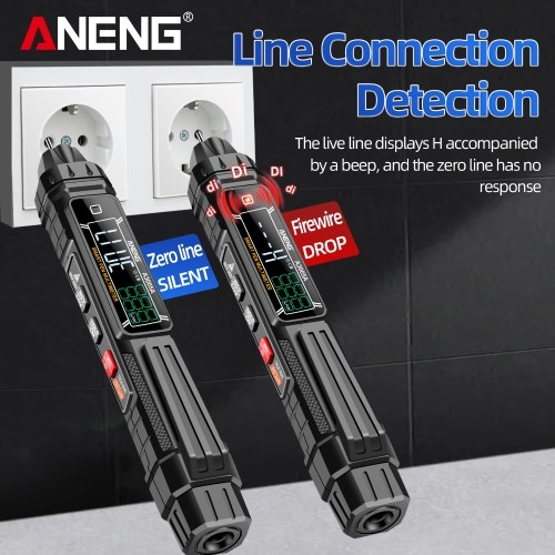 ANENG A3005A/B Digital Intelligent Professional Multimeter Sensor Pen Phase Sequence Tester AC Voltage Meter Non-Contact Voltmeter Electric Tool 