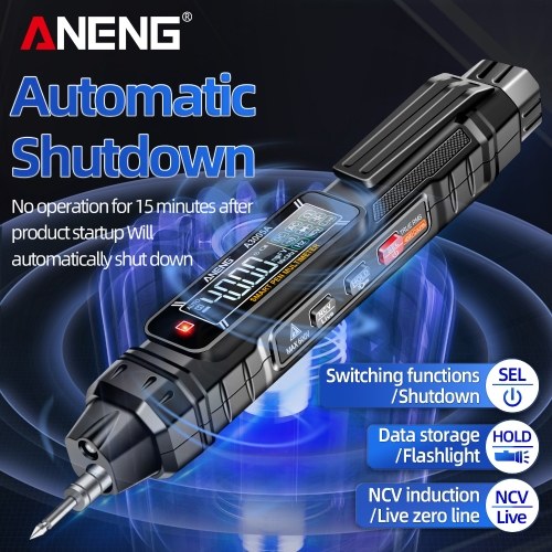 ANENG A3005A/B Digital Intelligent Professional Multimeter Sensor Pen Phase Sequence Tester AC Voltage Meter Non-Contact Voltmeter Electric Tool 