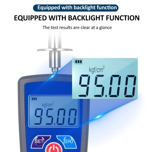 GY-M15 Digital Fruit Hardness Tester Meter Mini Fruit Penetrometer Durometer with Range 0.2 to 15 Kgf/cm² (x10^5 Pa) Load Division Value 0. 01Kgf/cm² Pressure Head Diameter Φ11.1mm for Fruits 