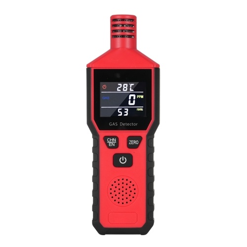 Gas Leak Detector Portable Propane and Natural Gas Leak Detector with LCD Color Display 3 in 1 Combustible Gas Sensor Sniffer Gas Temperature and Humidity Display for Home Kitchen Travel 