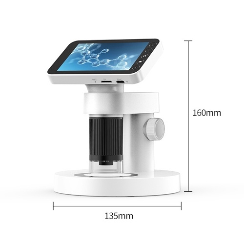 Portable Professional 1000X Magnification Optical Microscope 4.0-inch TFT Color Screen Versatile Science Experiment Kit  for Elementary and Middle School Students 
