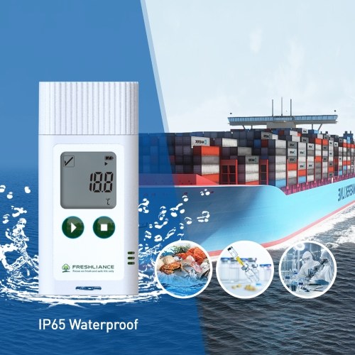 USB Temperature Recorder Fruit Cold Storage Coldchain Transportation Temperature Logger Large Capacity Data Storage with PC Data Export PDF/CSV Reports Automatic Generating Function 