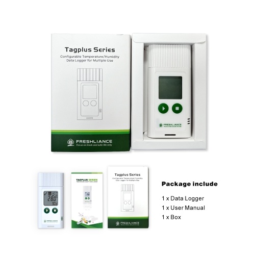 USB Temperature Recorder Fruit Cold Storage Coldchain Transportation Temperature Logger Large Capacity Data Storage with PC Data Export PDF/CSV Reports Automatic Generating Function 