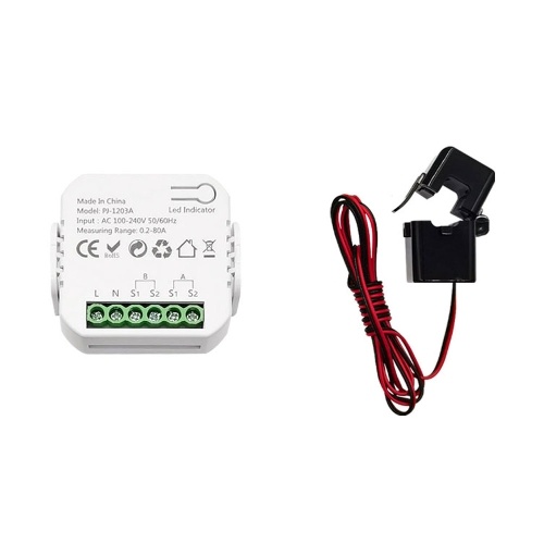 Tuya ZigBee Energy Switch Multifunction Power Voltage Current Meter Mobilephone APP Real-time Power Statistics Daily Monthly Total Power Consumption Querying with Power Setting Function 