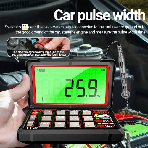 ANENG 623 Car Multimeter Digital Multimeter 20000 Counts RPM mS PLUSE Engine Dwell Angle Measure NCV Detection AC/DC Voltage Current Multimeter Live Wire/Diode Test with 5.15inch 180° Foldable Screen 