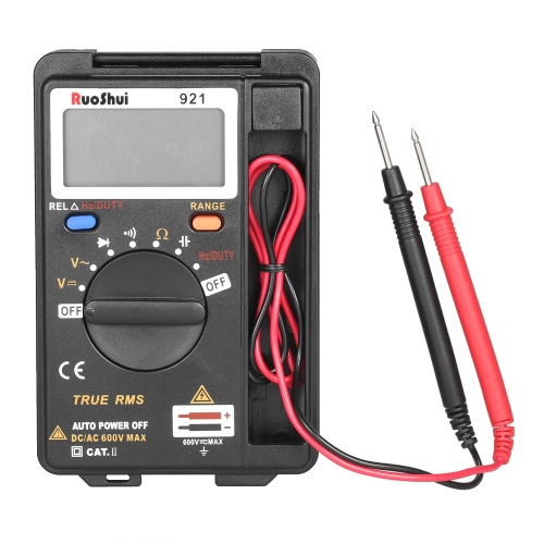 RuoShui Portable Pocket 3999 Counts Auto Range True RMS Multi-functional Digital Multimeter