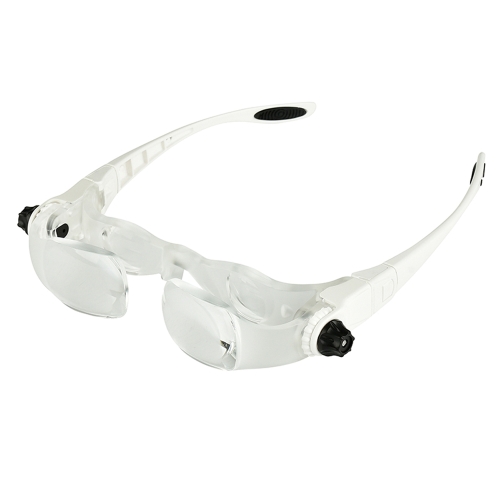 Headband 4.0X Bracket TV Glasses Magnifier Lupa Lupa Lupa com Suporte de telefone Estojo de Óculos