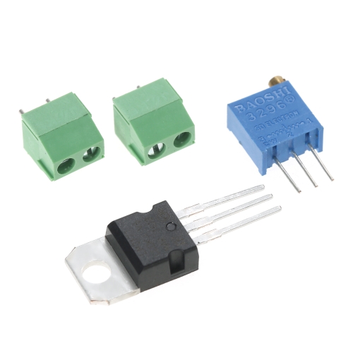 

LM317 1.25V-22V Непрерывно регулируемый блок питания с регулируемым напряжением Понижающий модуль Вход AC18V DIY Kit