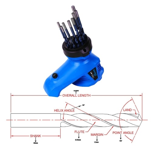 

EU 220V Fine-Quality Foolproof Twist сверло-шлифовальный станок Бытовая электрическая сверлильная фрезерная шлифовальная машина Дрель-сверлильная машина Спираль