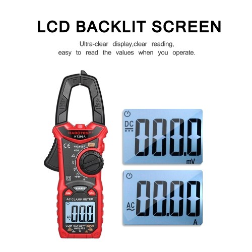 

HABOTEST Digital Clamp Meter Auto Range Multimeter Voltmeter Measuring AC/DC Voltage Current