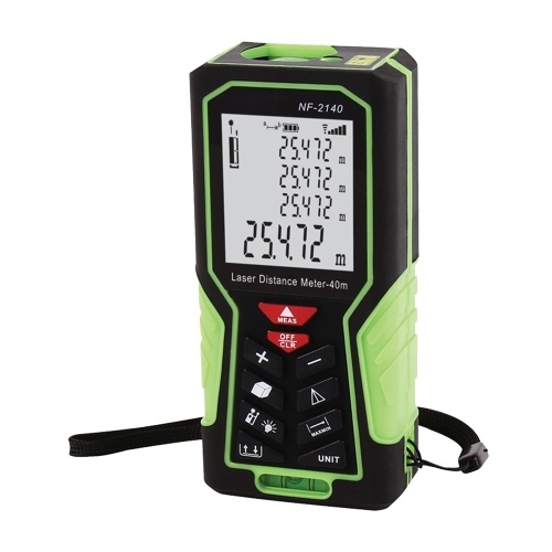 NF-2140 Handheld Medição Distância Laser Rangefinder Diastimeter Ranging Ferramenta Ferramenta de Medição de Distância Medidor de Medição Digital Régua Eletrônico / 131ft 40 m