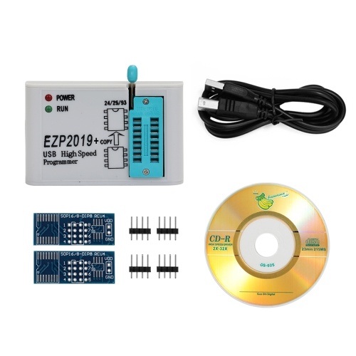 EZP2019 High Speed USB SPI Programmer Better than EZP2010 EZP2013 Support 32M Flash 24 25 93 EEPROM 25 Flash bios Win7 Win8