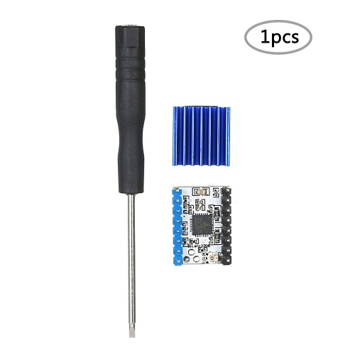 3D-Drucker Schrittmotortreiber TMC2208 V1.2 Stepstick Mute-Treibermodul mit Kühlkörper-Schraubendreher Ultra-Silent-Schrittmotortreiber-Chip 1St