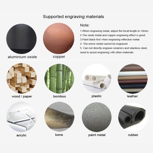 

KKmoon 7000mw Desktop Laser Engraver Portable Engraving Carving Machine Mini Carver DIY Laser Logo Mark Printer for Metal Engraving and Deep Wood Engraving and Cutting