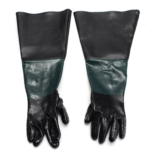 Guantes de goma para chorro de arena de 24 "x10" para gabinete Sandblaster Sand Blast Blaster