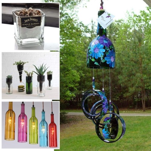 Utensile da taglio per tagliabottiglie di vetro Versione di aggiornamento Tagliapasta per sculture in vetro da vino quadrato e rotondo