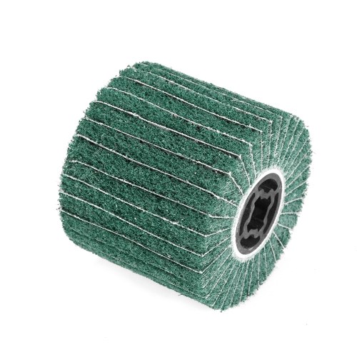 

Non-Woven Burnishing Wheel Stainless Steel Wire Drawing Wheel Fiber Wheel of Portable Motor Burnishing Polishing Wheel Compatible with Burnishing Machine/Polisher/Sander Green 60# 120mm*100mm