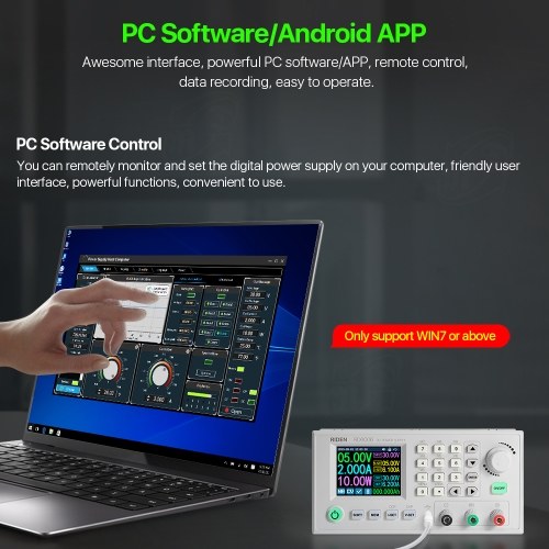 

RD6006 USB DC-DC Voltage Current Step-down Power Supply Module Buck Voltage Converter Voltmeter 60V 5A