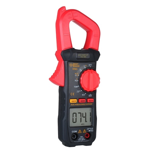 SMART SENSOR Digital Clamp Meter High Precision Manual Range Multimeter AC Clamp Ammeter Clamp Gauge ST821