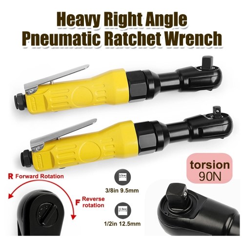Heavy Right Angle Pneumatic Ratchet Wrench SquareDrive Shaft Pneumatic Wrench Professional Auto Repairing Tools 