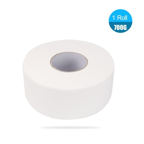 Single Roll 4 Layers 700g Wood Pulp Bath Tissue Jumbo Paper Household Toilet Paper Roll with Core Breakpoint for Home Hotel Supermarket 90mm*130mm