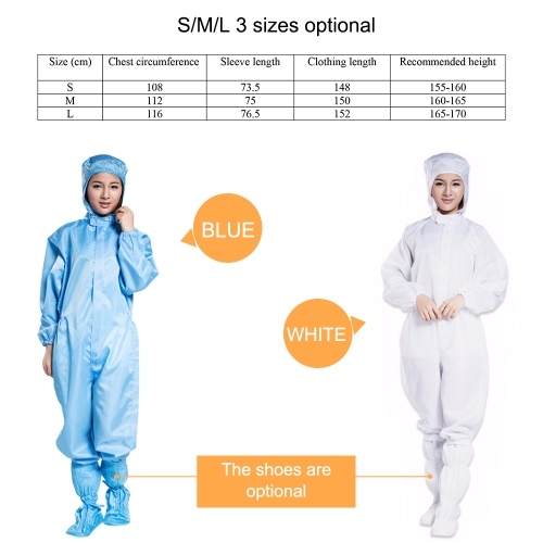 

Protective Overalls Coverall Antistatic Work Clothes Safety Clothing Anti-Static Full Bodysuit Security-Protection Dust-proof Suits