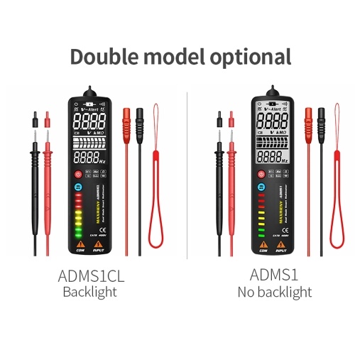 

MAXRIENY Dual Mode Intelligent Detection Multimeter Voltage Detector AC/DC Voltage Resistance Frequency Meter Measure Continuity Live Wire in Wall Meters 2000 Counts Display