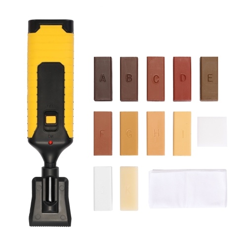 Laminate Repairing Kit Wax System Floor Worktop Sturdy Casing Chips Scratches Mending Tool Set 