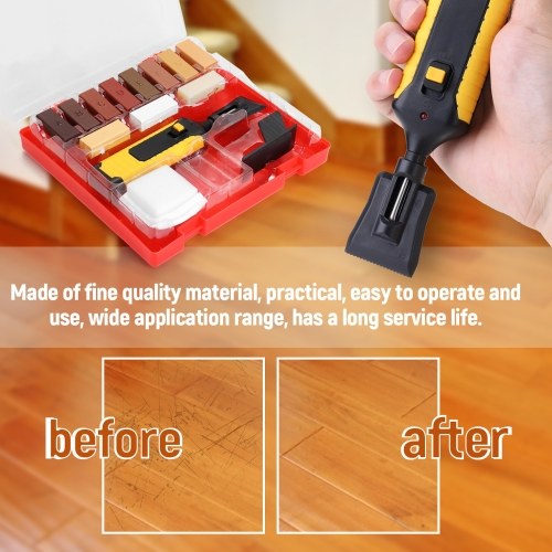 Laminate Repairing Kit Wax System Floor Worktop Sturdy Casing Chips Scratches Mending Tool Set 